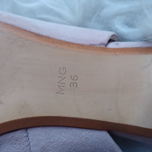 MNG/ Mango geometric  heel suede shoes - Picture 8 of 15